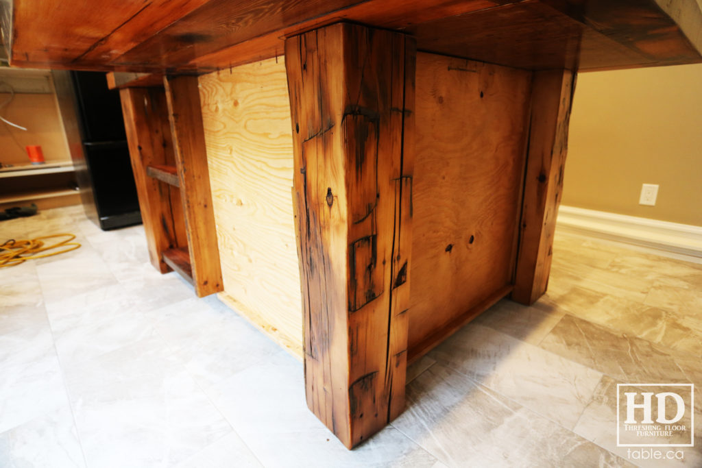 Heavy Duty Reclaimed Wood Island by HD Threshing Floor Furniture / www.table.ca