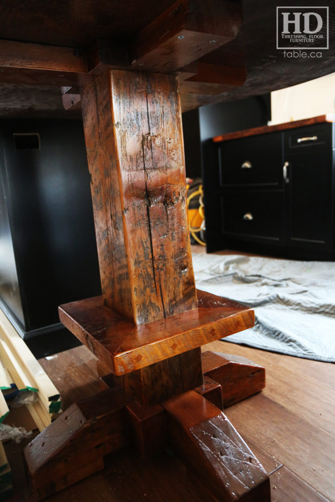 Reclaimed Wood Island Extension by HD Threshing Floor Furniture / www.table.ca