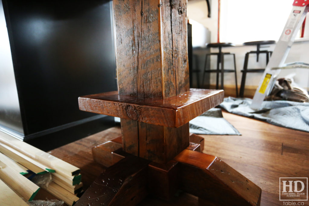 Reclaimed Wood Island Extension by HD Threshing Floor Furniture / www.table.ca