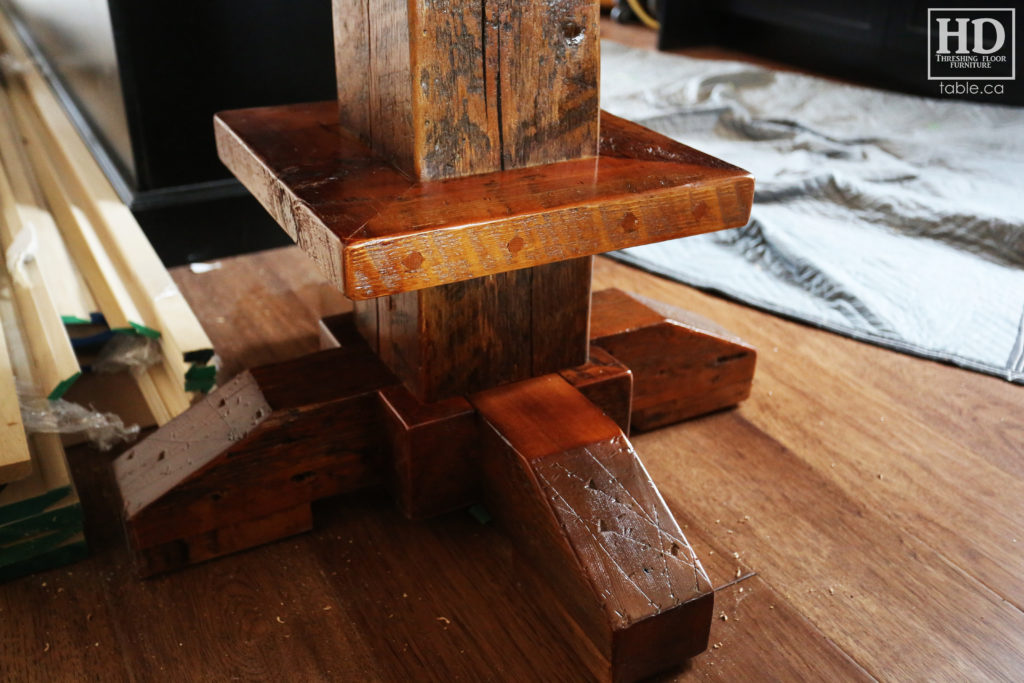 Reclaimed Wood Island Extension by HD Threshing Floor Furniture / www.table.ca