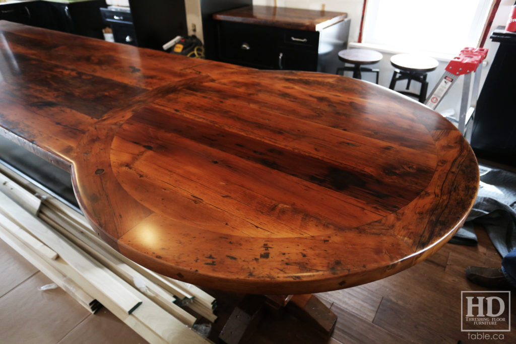 Reclaimed Wood Island Extension by HD Threshing Floor Furniture / www.table.ca