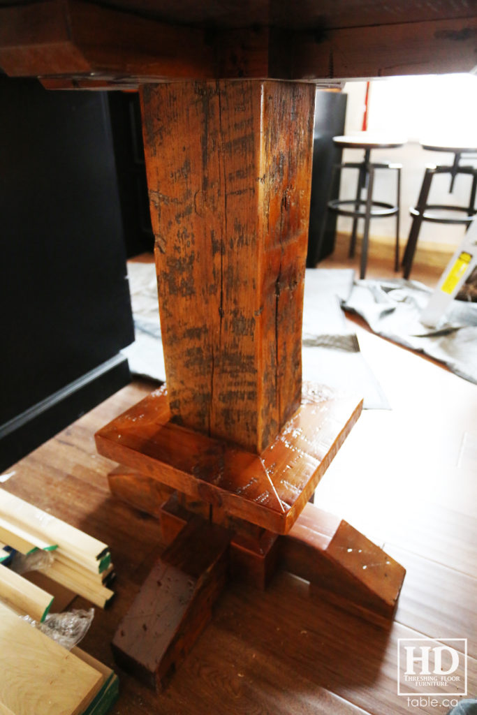 Reclaimed Wood Island Extension by HD Threshing Floor Furniture / www.table.ca