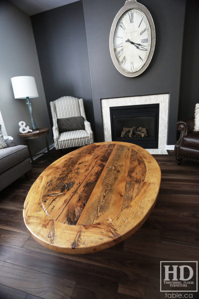 Distressed Coffee Table made from Reclaimed Ontario Barnwood by HD Threshing Floor Furniture / www.table.ca