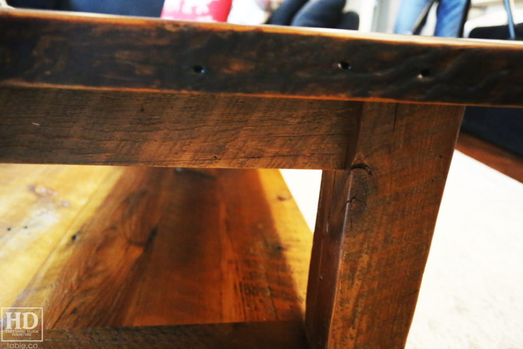 Hemlock Barnwood Coffee Table by HD Threshing Floor Furniture / www.table.ca