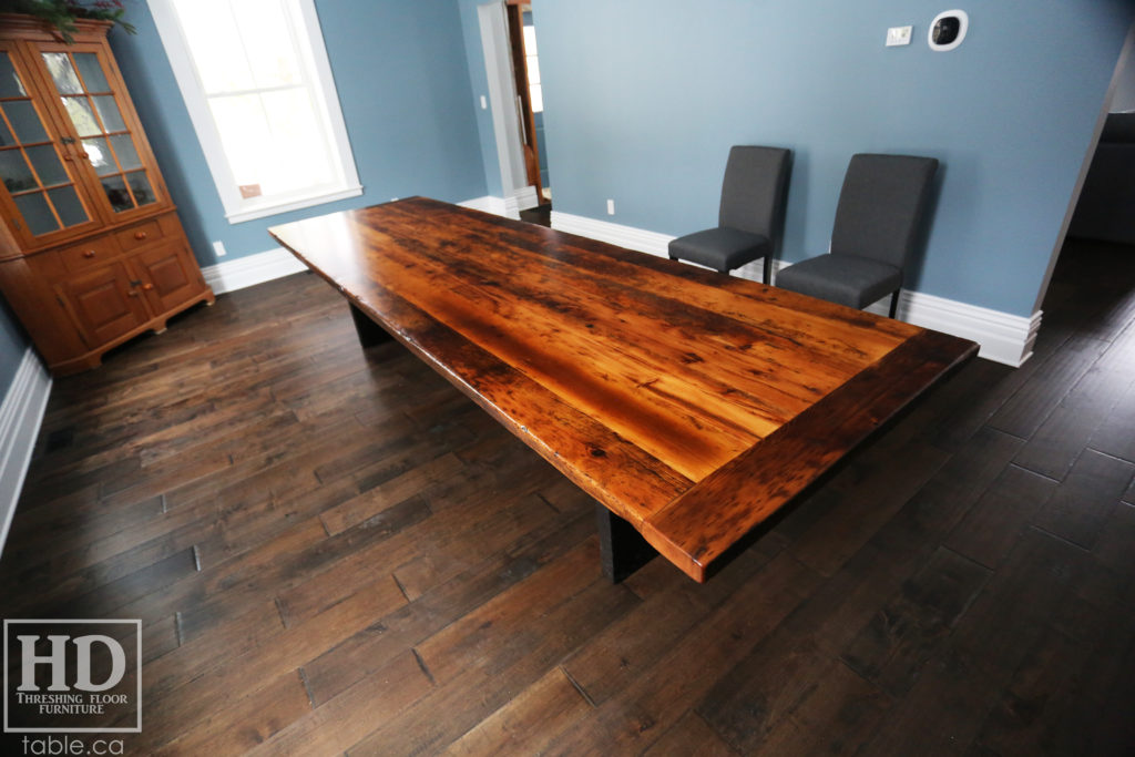 Modern Reclaimed Wood Boardroom Table by HD Threshing Floor Furniture / www.table.ca