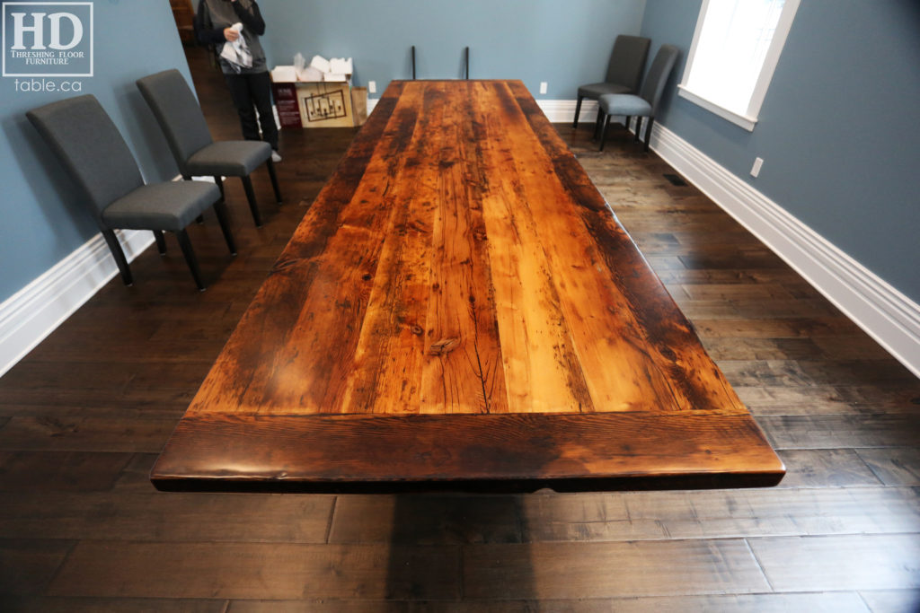 Modern Reclaimed Wood Boardroom Table by HD Threshing Floor Furniture / www.table.ca