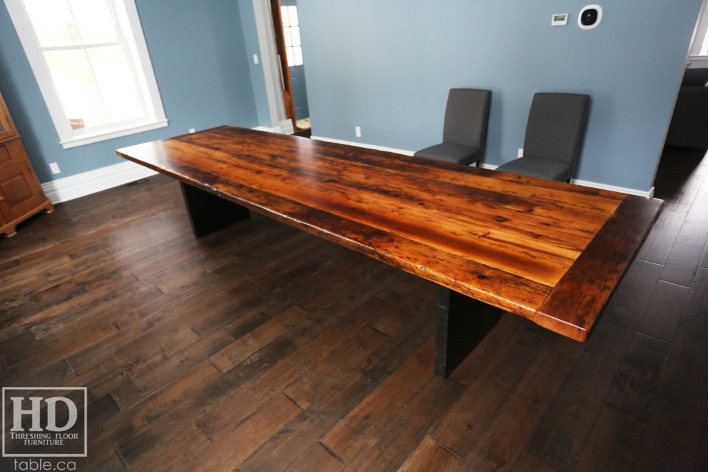 Modern Reclaimed Wood Boardroom Table by HD Threshing Floor Furniture / www.table.ca