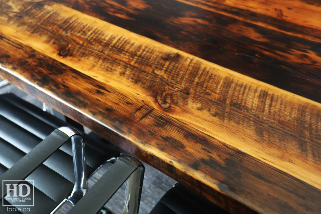 Reclaimed Wood Boardroom Table by HD Threshing Floor Furniture / www.table.ca