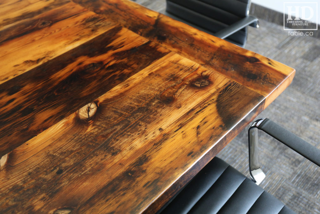 Reclaimed Wood Boardroom Table by HD Threshing Floor Furniture / www.table.ca