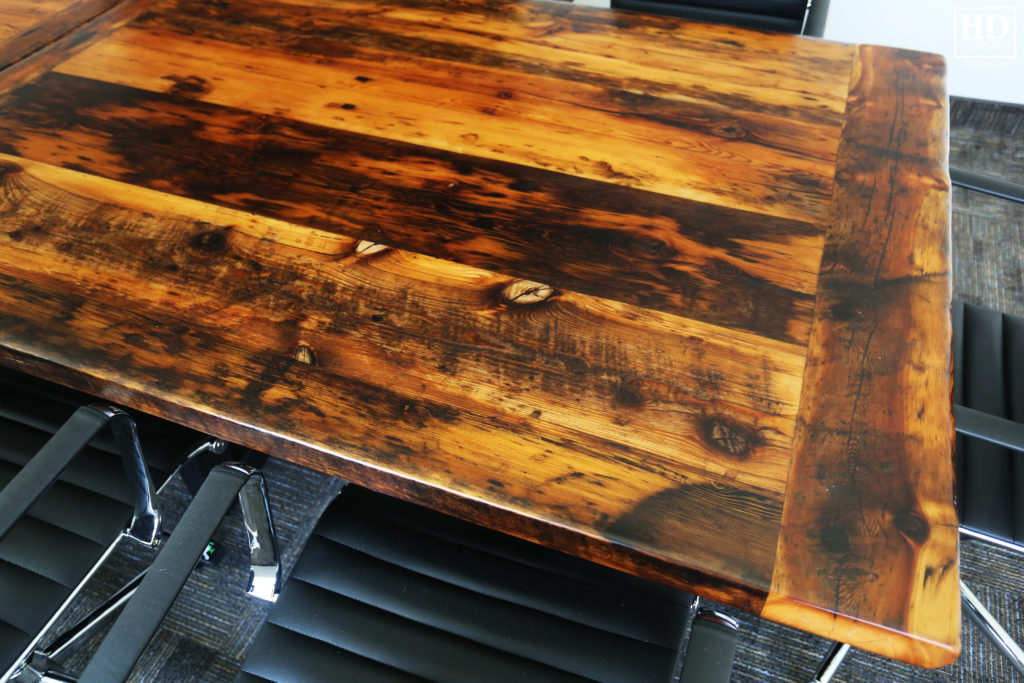 Reclaimed Wood Boardroom Table by HD Threshing Floor Furniture / www.table.ca