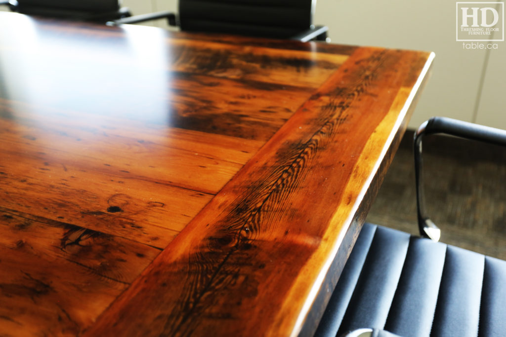 Reclaimed Wood Boardroom Table by HD Threshing Floor Furniture / www.table.ca