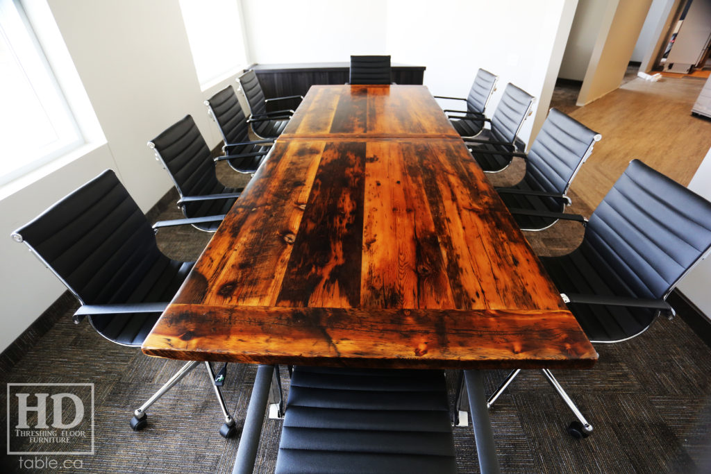 Reclaimed Wood Boardroom Table by HD Threshing Floor Furniture / www.table.ca