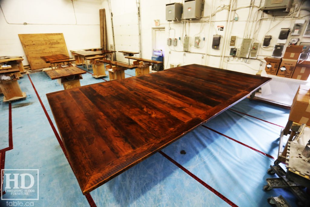 Large Reclaimed Wood Boardroom Table by HD Threshing Floor Furniture / www.table.ca