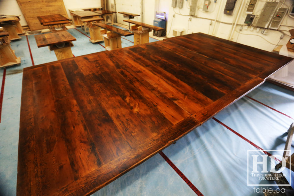 Large Reclaimed Wood Boardroom Table by HD Threshing Floor Furniture / www.table.ca