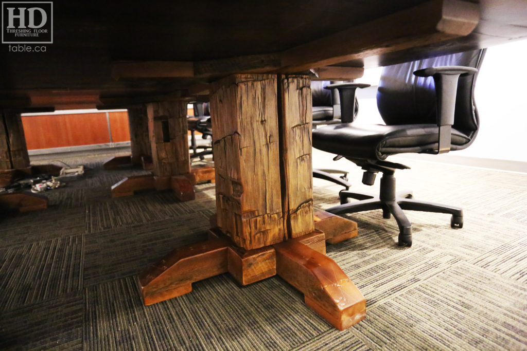 Large Reclaimed Wood Boardroom Table by HD Threshing Floor Furniture / www.table.ca