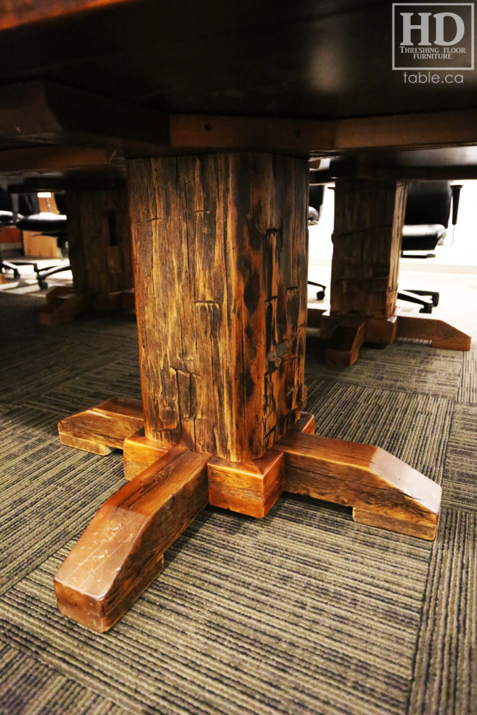 Large Reclaimed Wood Boardroom Table by HD Threshing Floor Furniture / www.table.ca