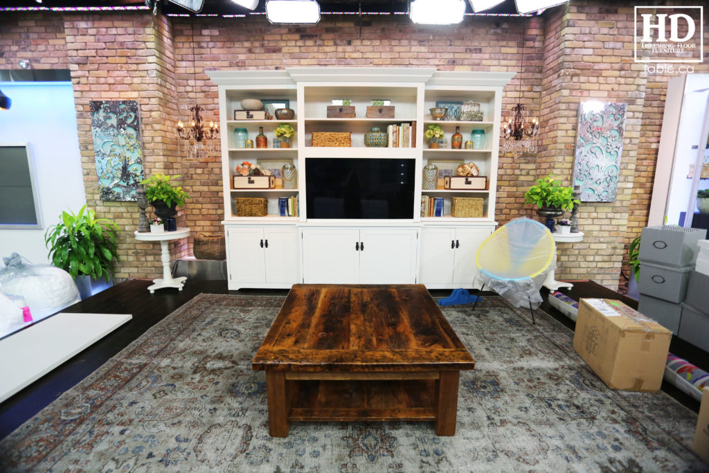 Reclaimed Wood Coffee Table by HD Threshing Floor Furniture for a TV Show / www.table.ca