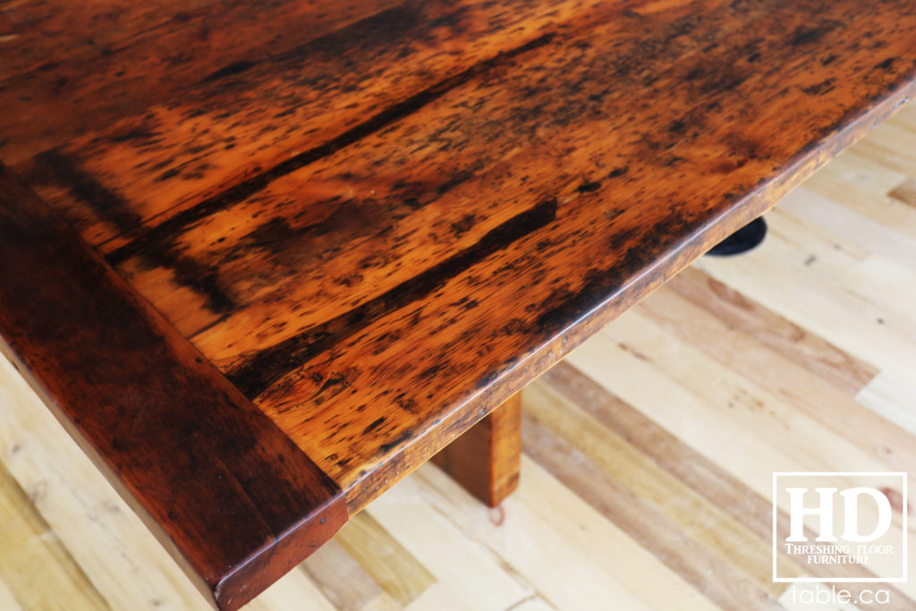 Boardroom Table made from Ontario Barnwood by HD Threshing Floor Furniture / www.table.ca