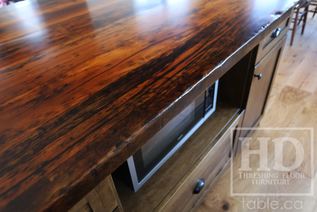 Reclaimed Wood Island Top by HD Threshing Floor Furniture / www.table.ca