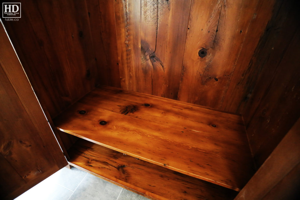 Reclaimed Wood Closet Storage Hutch by HD Threshing Floor Furniture