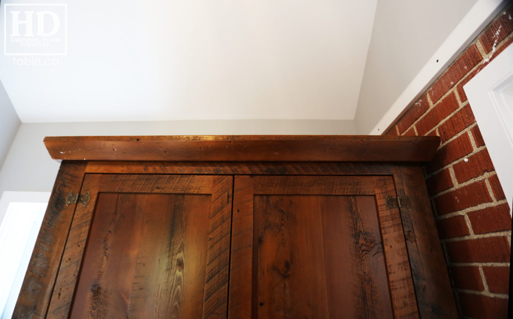 Reclaimed Wood Closet Storage Hutch by HD Threshing Floor Furniture