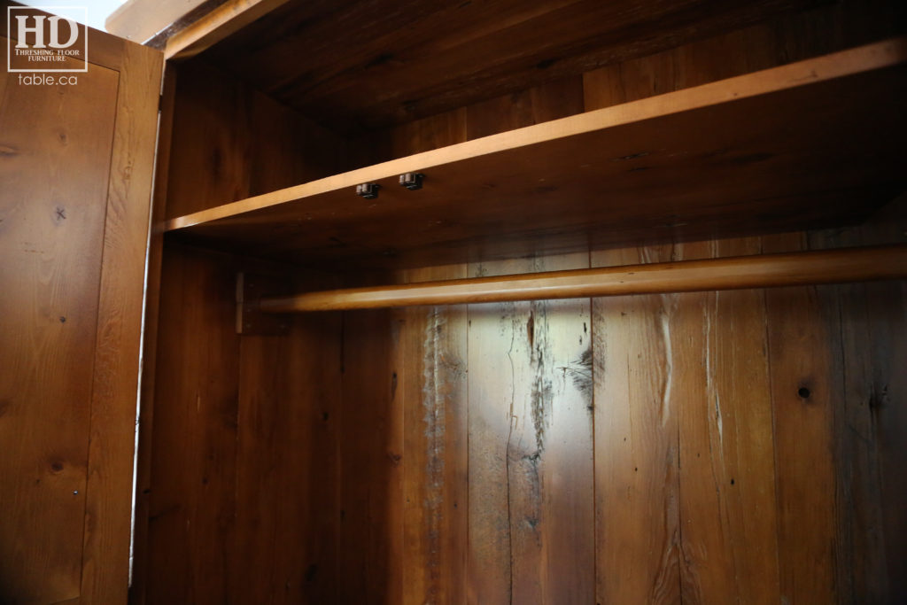 Reclaimed Wood Closet Storage Hutch by HD Threshing Floor Furniture