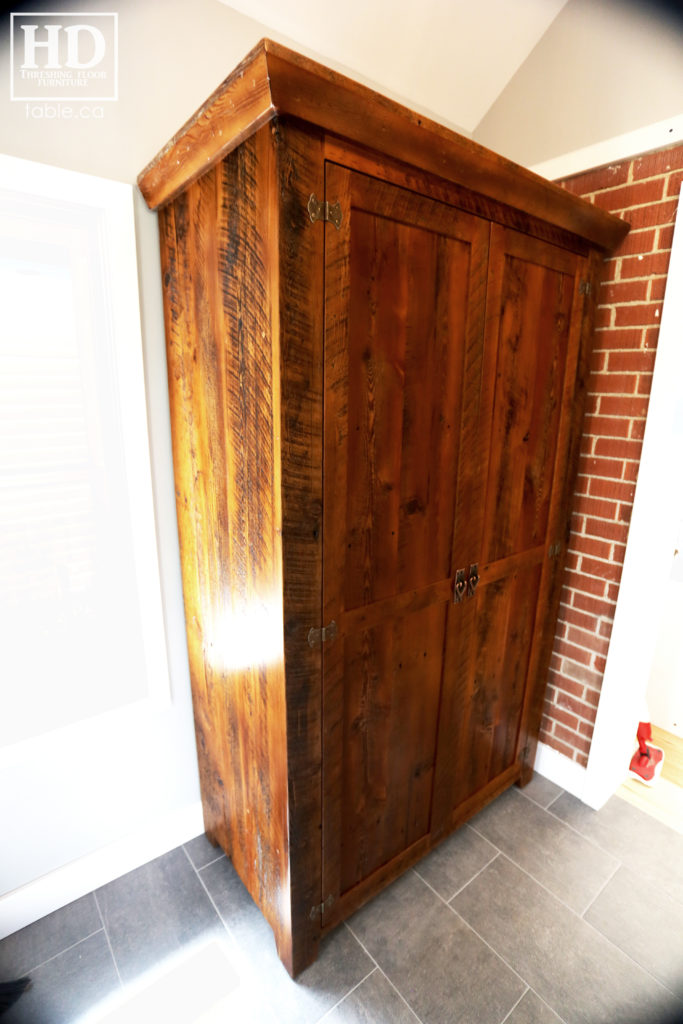 Reclaimed Wood Closet Storage Hutch by HD Threshing Floor Furniture