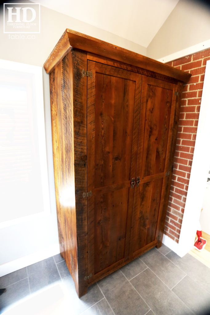 Reclaimed Wood Closet Storage Hutch by HD Threshing Floor Furniture