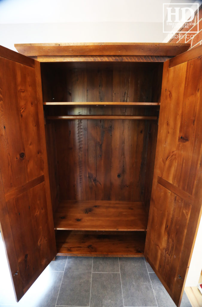 Reclaimed Wood Closet Storage Hutch by HD Threshing Floor Furniture