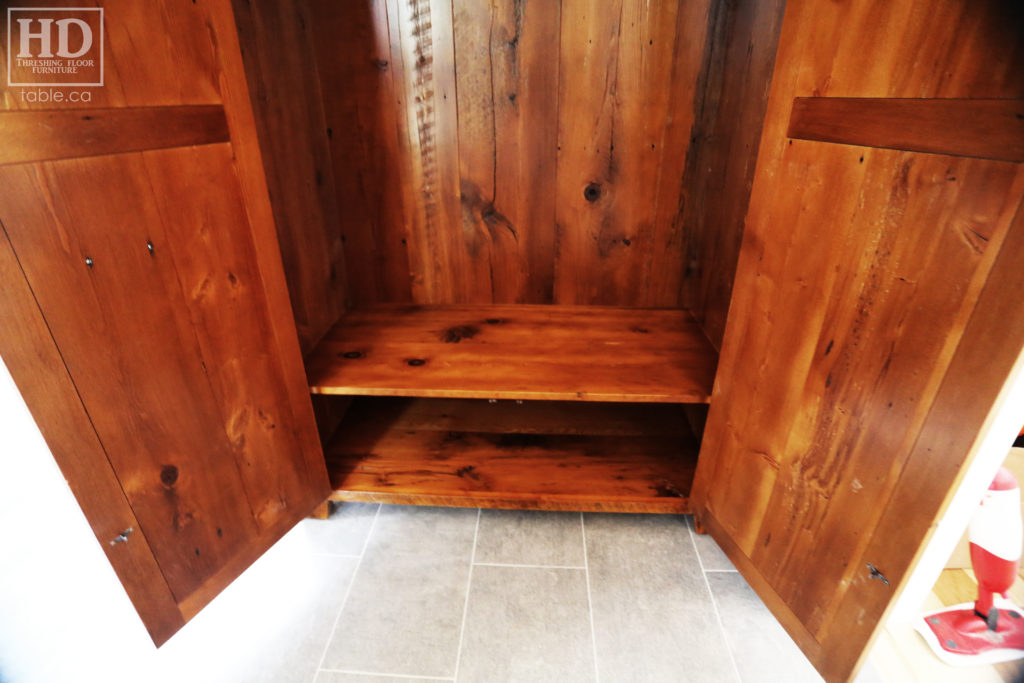 Reclaimed Wood Closet Storage Hutch by HD Threshing Floor Furniture