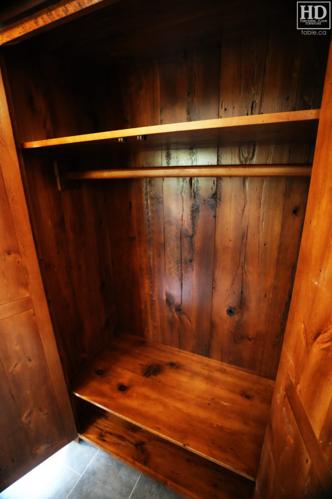 Reclaimed Wood Closet Storage Hutch by HD Threshing Floor Furniture