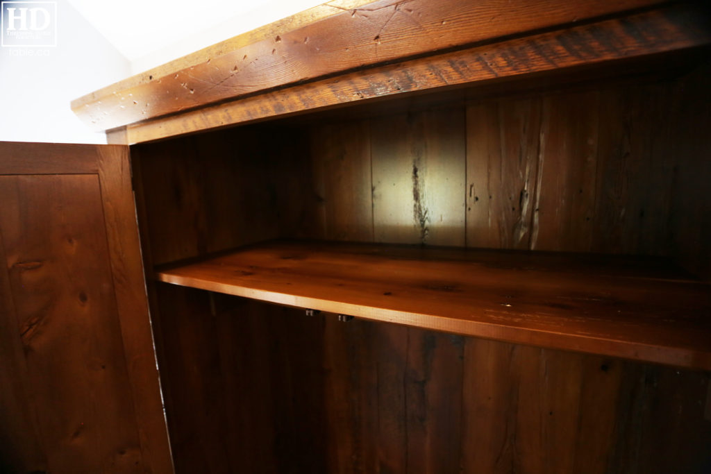 Reclaimed Wood Closet Storage Hutch by HD Threshing Floor Furniture