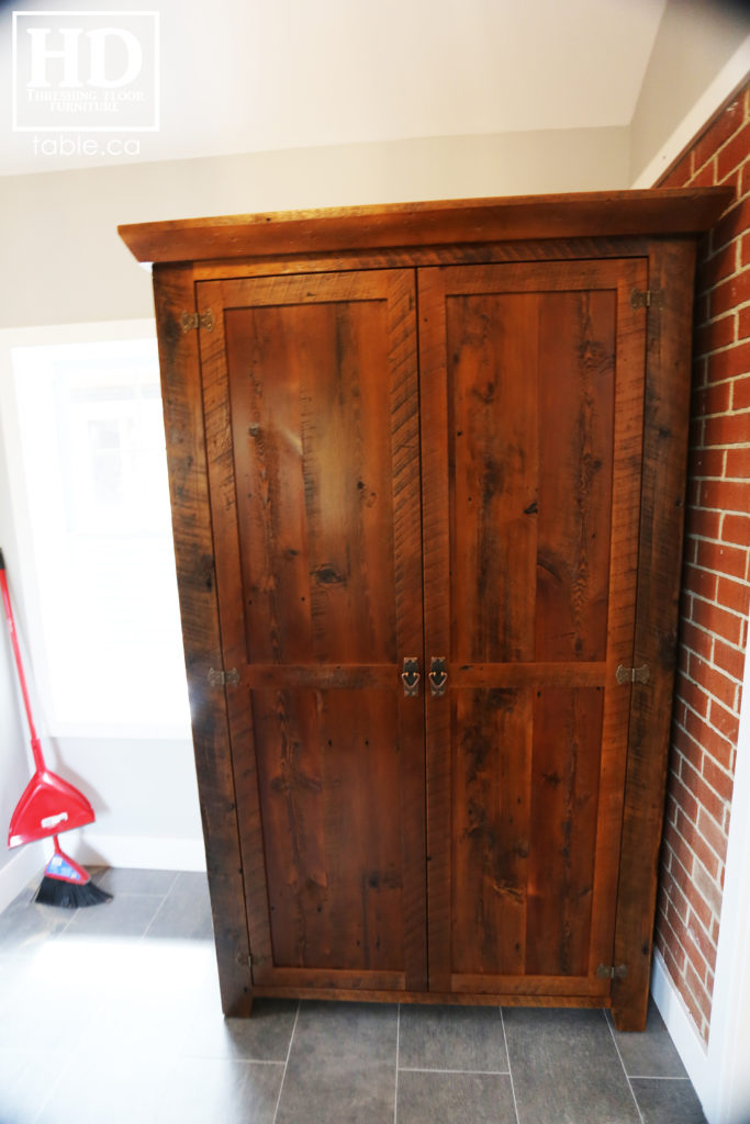 Reclaimed Wood Closet Storage Hutch by HD Threshing Floor Furniture