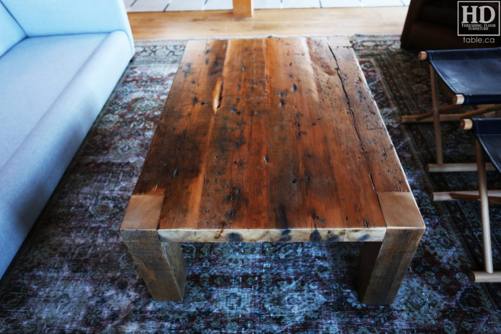 Custom Reclaimed Wood Coffee Table by HD Threshing Floor Furniture / www.table.ca