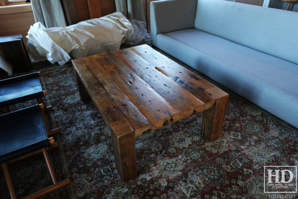 Custom Reclaimed Wood Coffee Table by HD Threshing Floor Furniture / www.table.ca