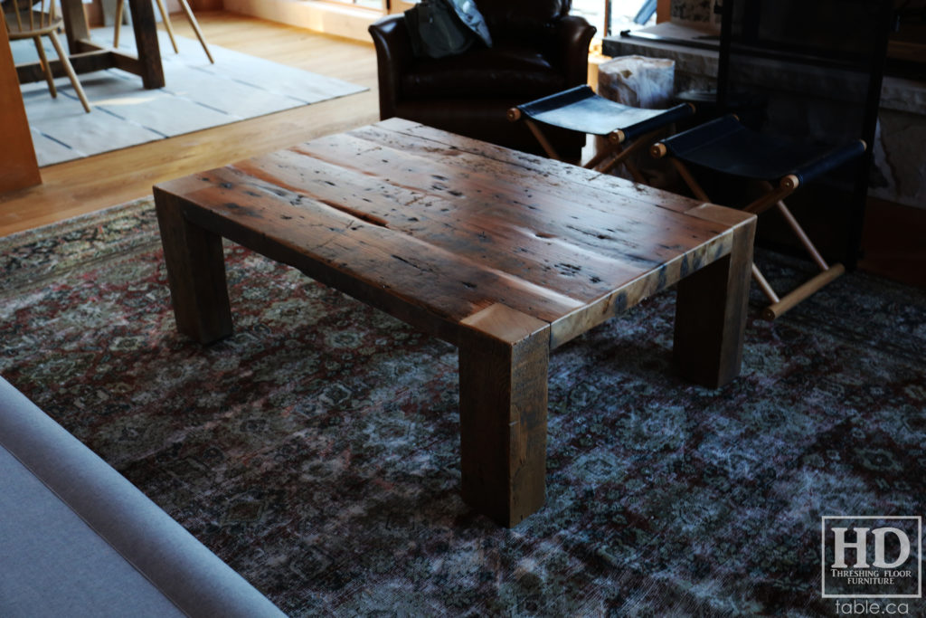 Custom Reclaimed Wood Coffee Table by HD Threshing Floor Furniture / www.table.ca