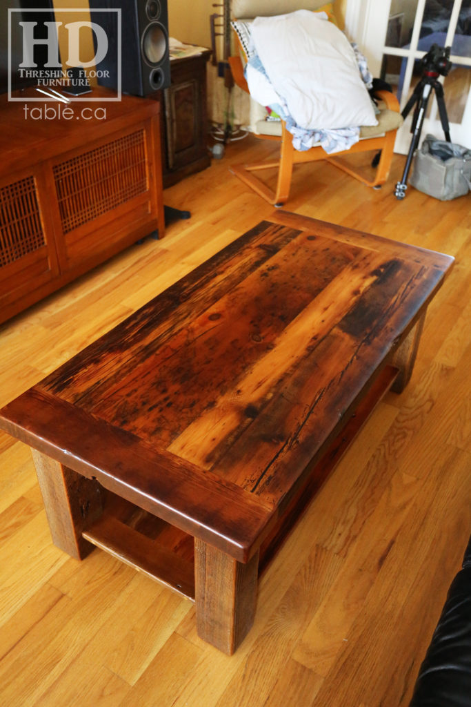 Canadian Coffee Table made from Reclaimed Ontario Wood by HD Threshing Floor Furniture / www.table.ca