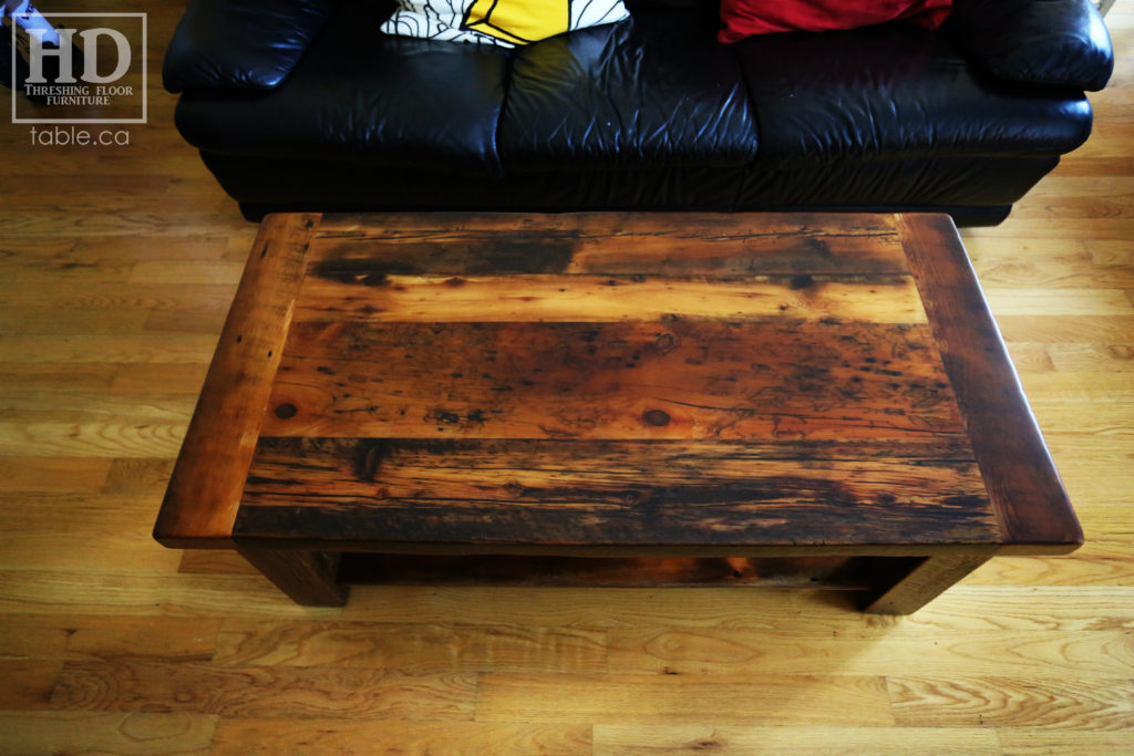 Canadian Coffee Table made from Reclaimed Ontario Wood by HD Threshing Floor Furniture / www.table.ca