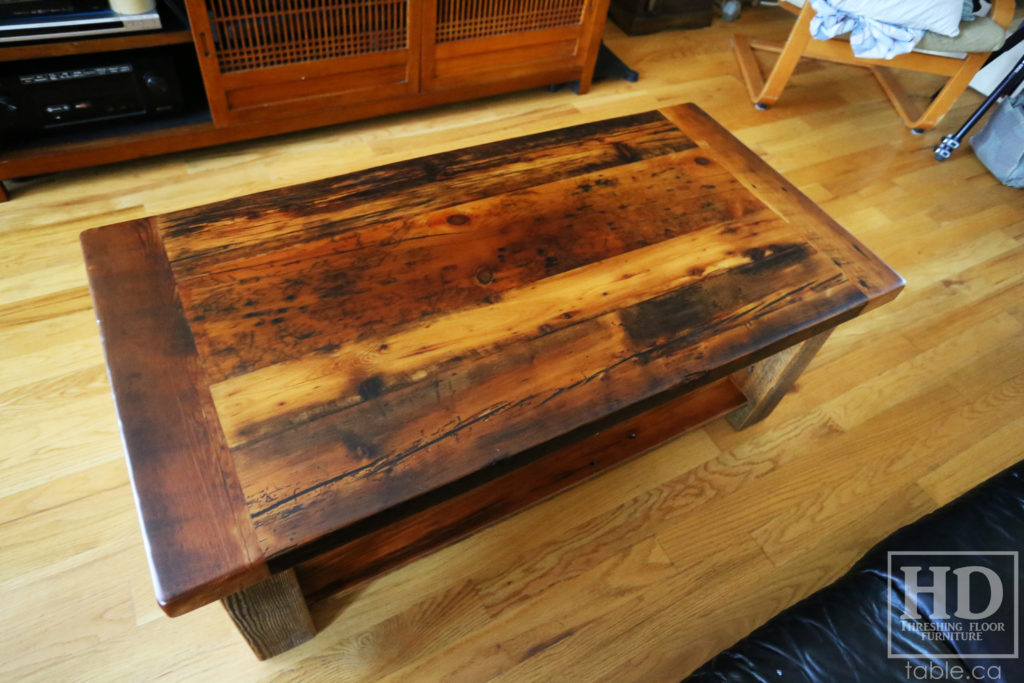 Canadian Coffee Table made from Reclaimed Ontario Wood by HD Threshing Floor Furniture / www.table.ca