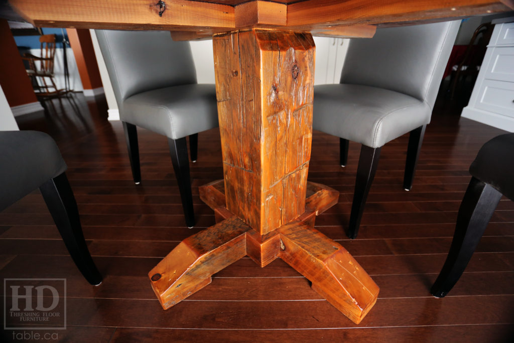 Barnwood Round Table by HD Threshing Floor Furniture / www.table.ca