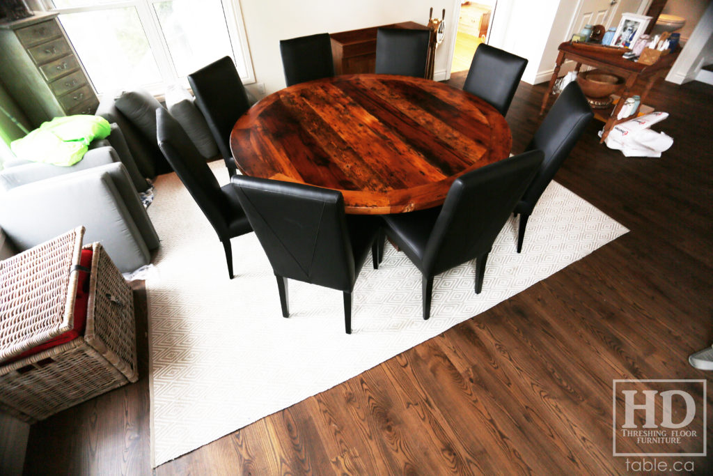 Reclaimed Wood Round Table by HD Threshing Floor Furniture / www.table.ca