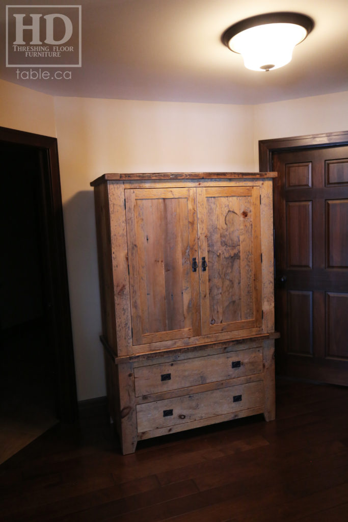 Reclaimed Wood Hutch with Greytone Treatment by HD Threshing Floor Furniture