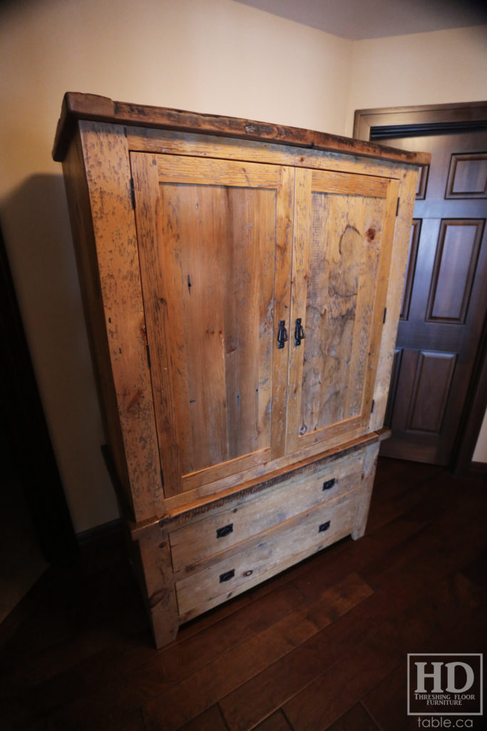 Reclaimed Wood Hutch with Greytone Treatment by HD Threshing Floor Furniture