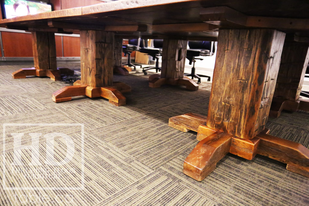 Large Reclaimed Wood Boardroom Table by HD Threshing Floor Furniture / www.table.ca