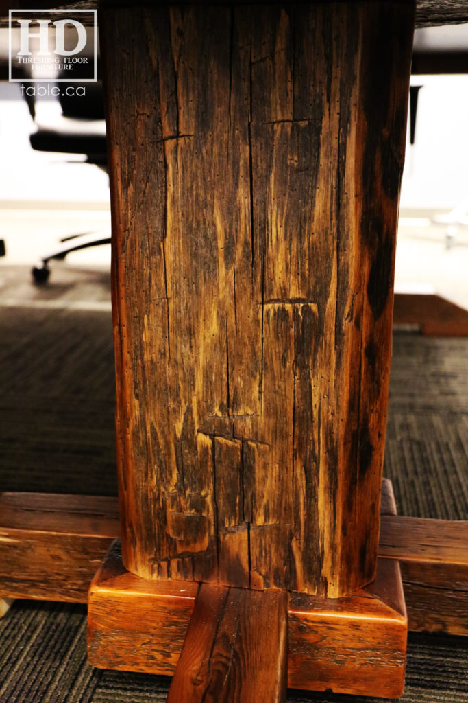 Large Reclaimed Wood Boardroom Table by HD Threshing Floor Furniture / www.table.ca