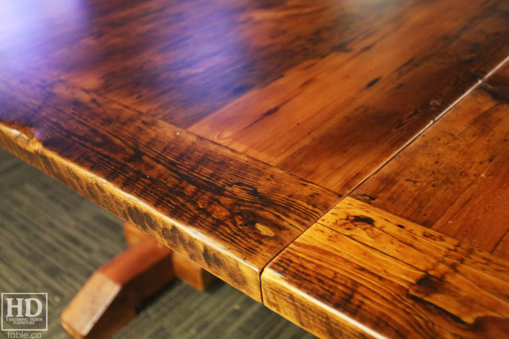 Large Reclaimed Wood Boardroom Table by HD Threshing Floor Furniture / www.table.ca