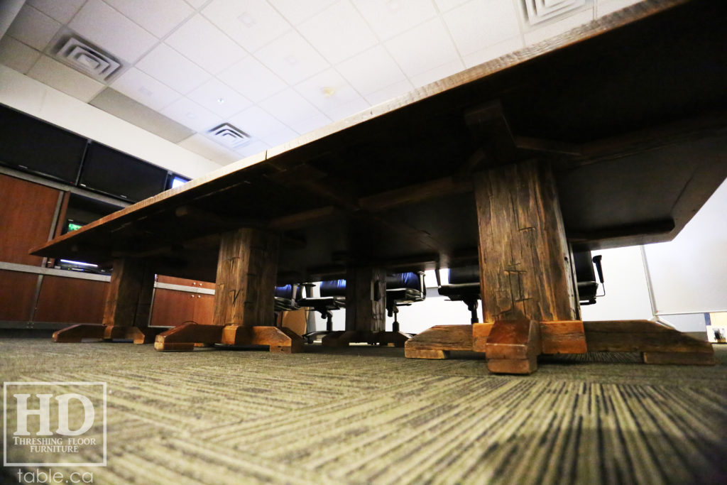 Large Reclaimed Wood Boardroom Table by HD Threshing Floor Furniture / www.table.ca