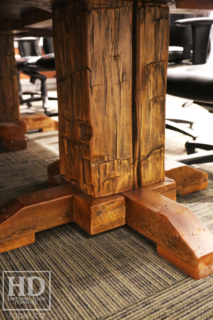 Large Reclaimed Wood Boardroom Table by HD Threshing Floor Furniture / www.table.ca