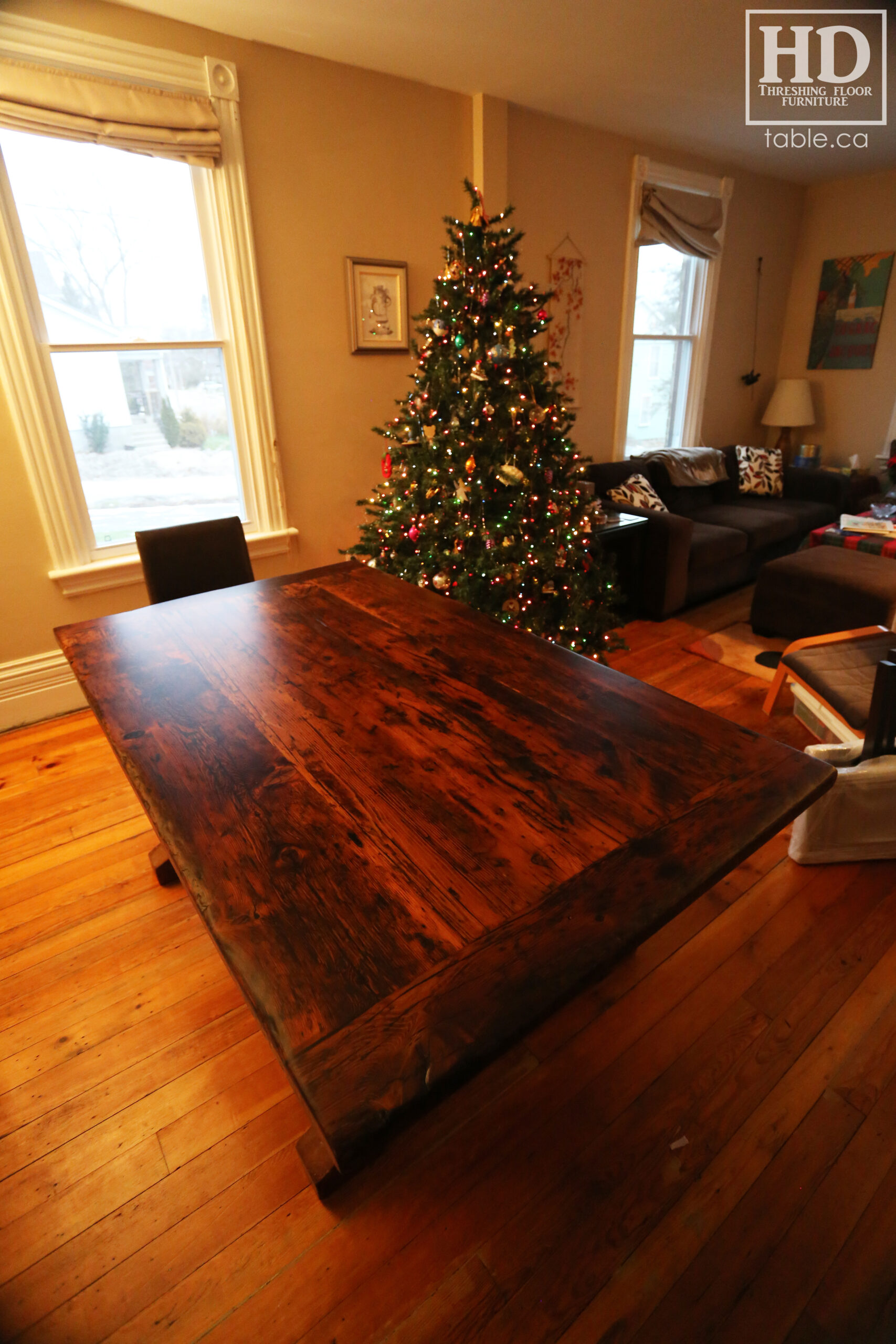 Reclaimed Ontario Barnwood Table by HD Threshing Floor Furniture / www.table.ca