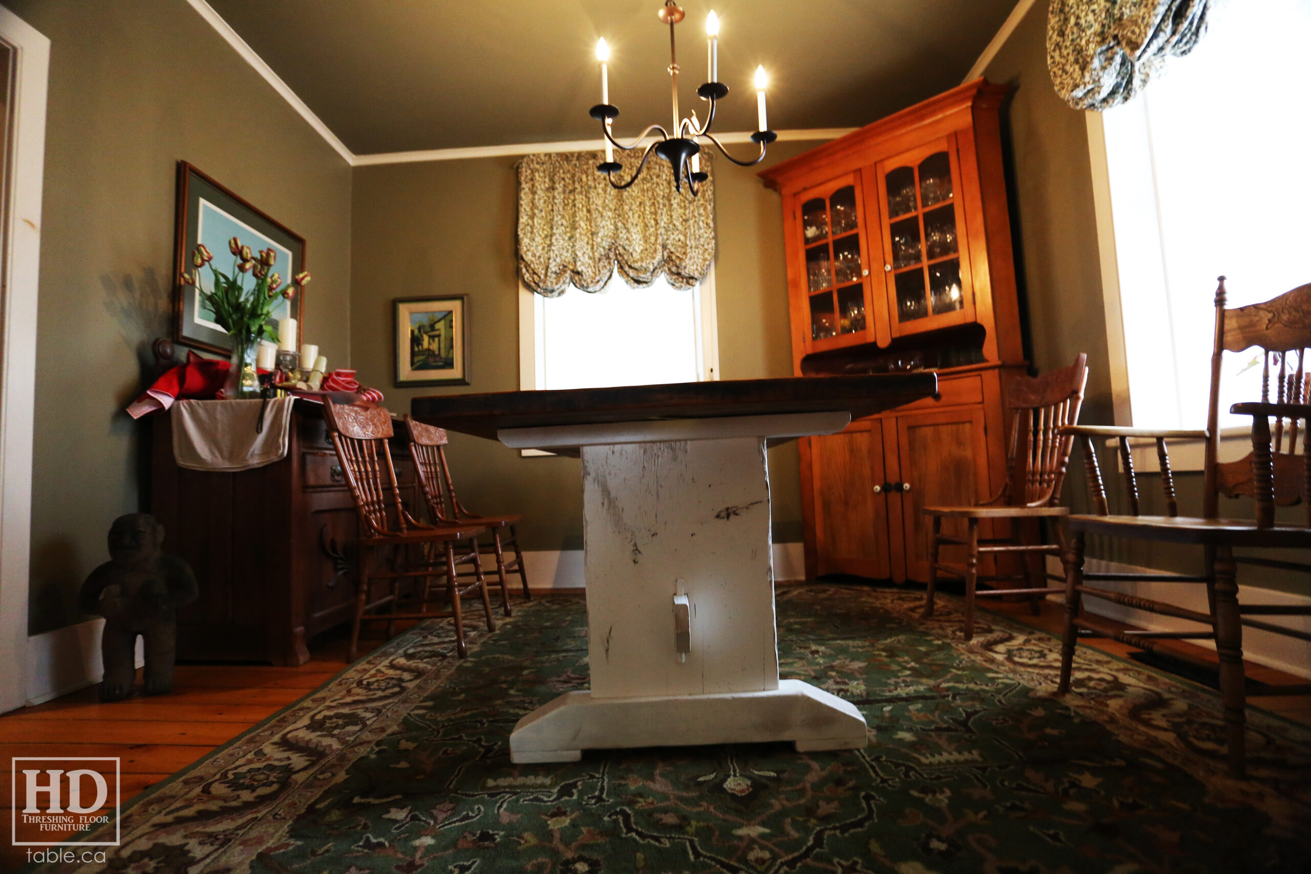 Custom Reclaimed Wood Table by HD Threshing Floor Furniture / www.table.ca